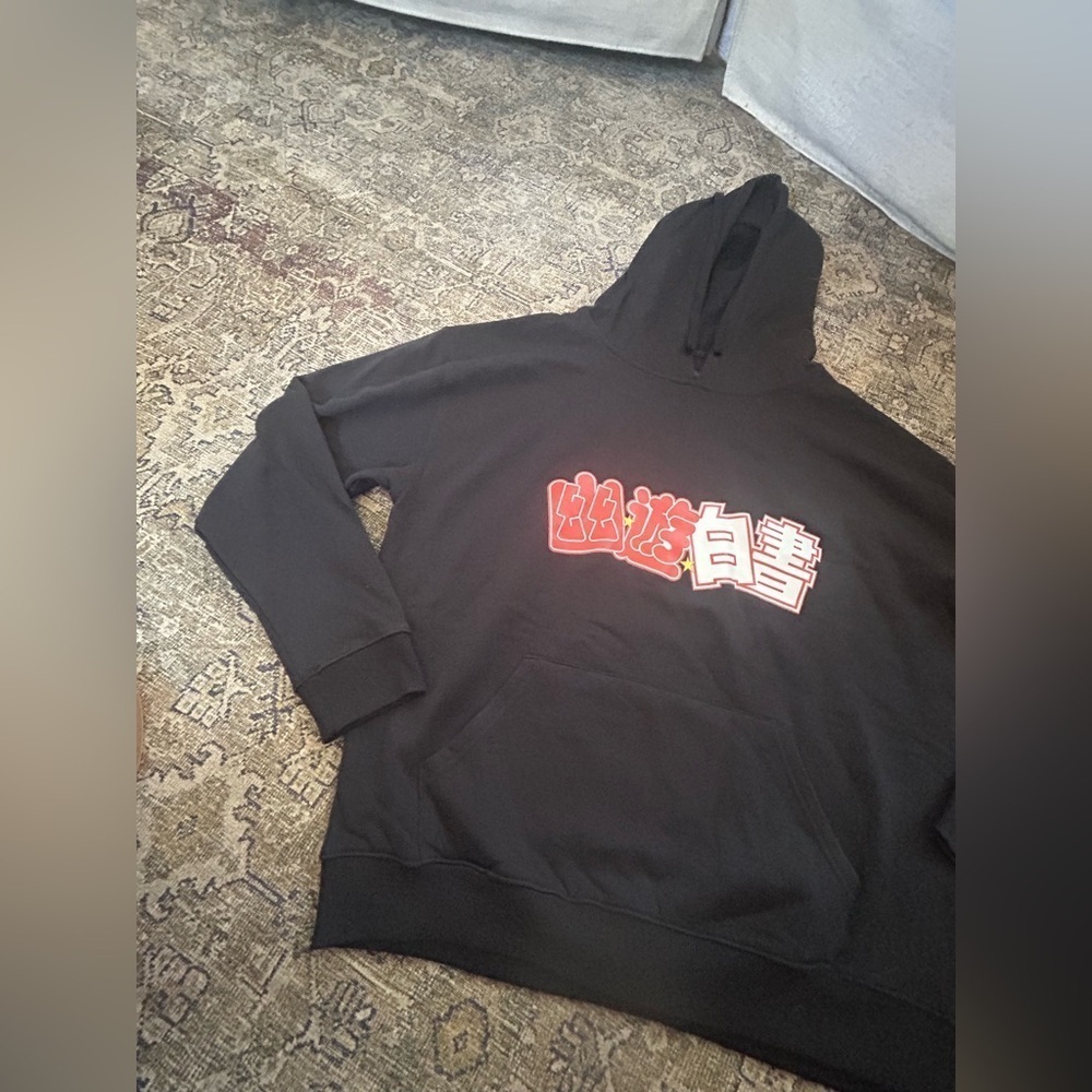 NWOT Crunchyroll Animae Black Graphic Hoodie - Picture 4 of 8